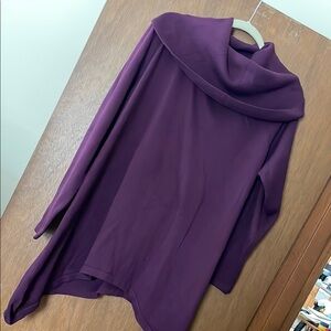 Jessica London Plum Cowl Neck Top